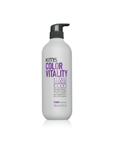KMS Color Vitality Blonde Shampoo подхранващ шампоан за блонд коса и коса с кичури 750 мл.