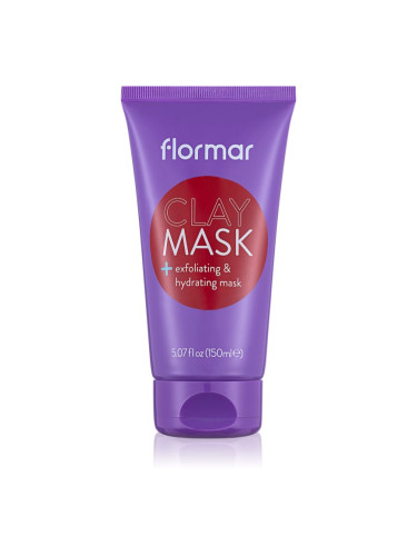 flormar Clay Mask ексфолираща почистваща маска за лице с глина 150 мл.