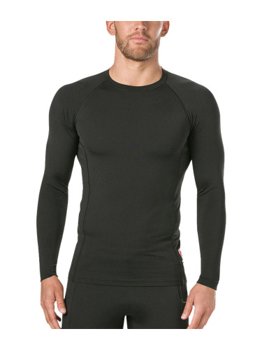 SPEEDO Boom Long Sleeve Rash Top Black/Red