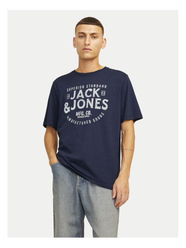 Jack&Jones Тишърт Jeans 12256779 Тъмносин Standard Fit