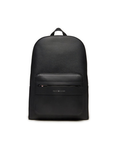 Tommy Hilfiger Раница Business Leather Backpack AM0AM12491 Черен