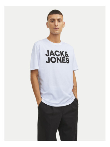 Jack&Jones Тишърт Corp Logo 12151955 Бял Standard Fit