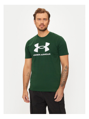 Under Armour Тишърт Ua Sportstyle Logo Update Ss 1382911 Зелен Loose Fit