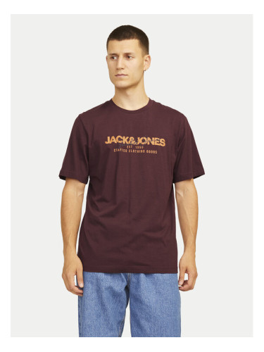 Jack&Jones Тишърт Alvis 12256803 Червен Standard Fit