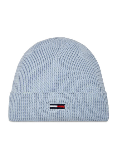 Tommy Jeans Шапка Tjw Elongated Flag Beanie AW0AW16102 Светлосиньо