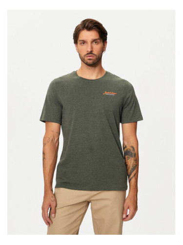 Jack&Jones Тишърт Erik 12257603 Зелен Relaxed Fit