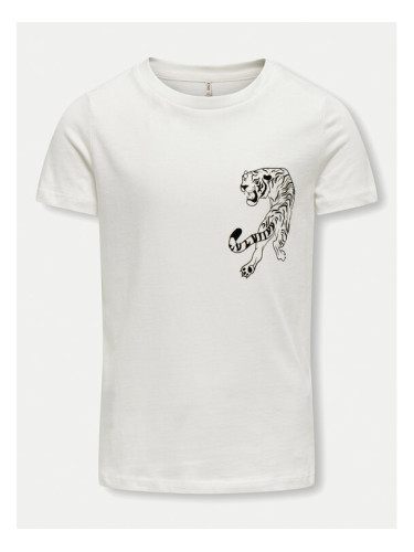 Kids ONLY Тишърт 15331159 Бял Regular Fit