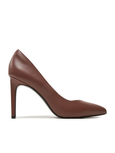 Calvin Klein Обувки на ток Heel Pump HW0HW02171 Кафяв