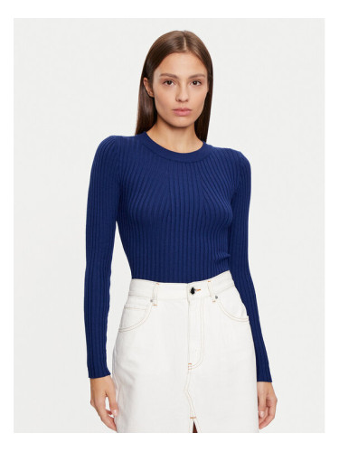 Pieces Пуловер Crista 17115047 Тъмносин Slim Fit