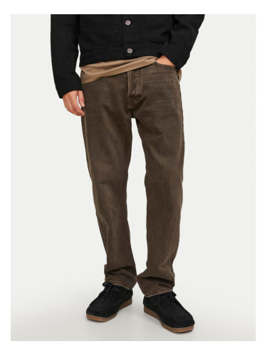 Jack&Jones Дънки Chris 12246401 Кафяв Relaxed Fit