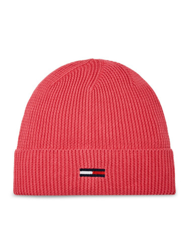 Tommy Jeans Шапка Tjw Elongated Flag Beanie AW0AW16102 Розов