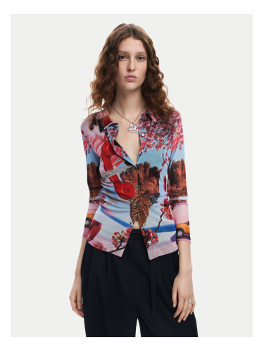 Desigual Блуза Surreal Blossom 24WWTK84 Цветен Slim Fit