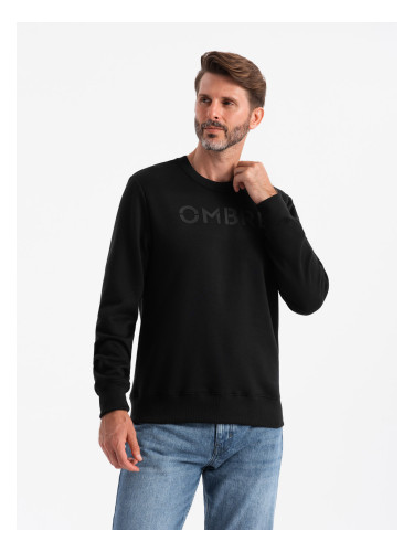 Ombre Classic men's sweatshirt with inscription - black