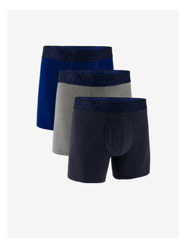 Set of three Under Armour M UA Perf Cotton 6in boxer shorts