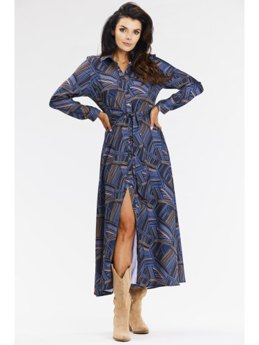 Awama Woman's Dress A665 Blue