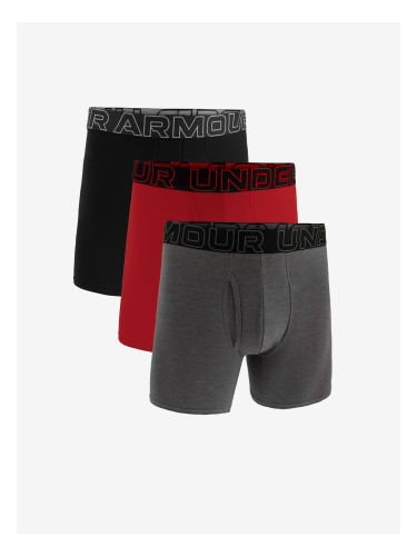 Set of three Under Armour M UA Perf Cotton 6in boxer shorts