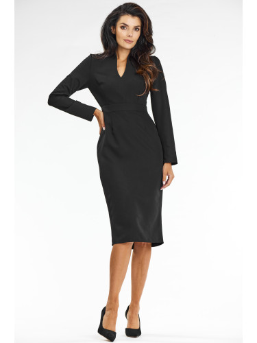 Awama Woman's Dress A667 Black