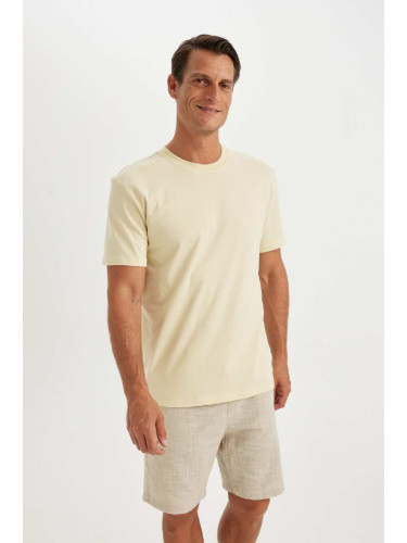 DEFACTO New Regular Fit Crew Neck Basic Short Sleeve T-Shirt