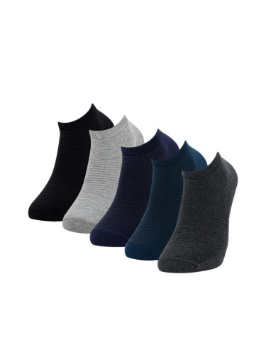 DEFACTO Men's 5-Piece Booties Socks