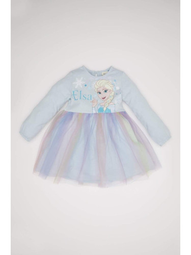 DEFACTO Baby Girl Frozen Long Sleeve Tutu Dress