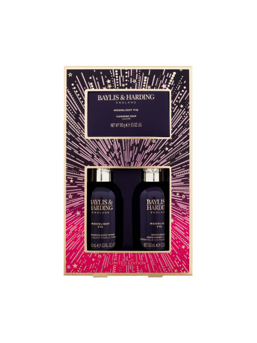 Baylis & Harding Moonlight Fig Подаръчен комплект Душ гел 100 ml + лосион за тяло 100 ml + твърд сапун 100 g