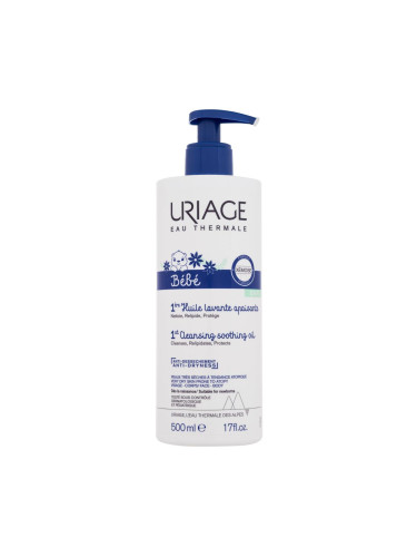 Uriage Bébé 1st Cleansing Soothing Oil Душ олио за деца 500 ml