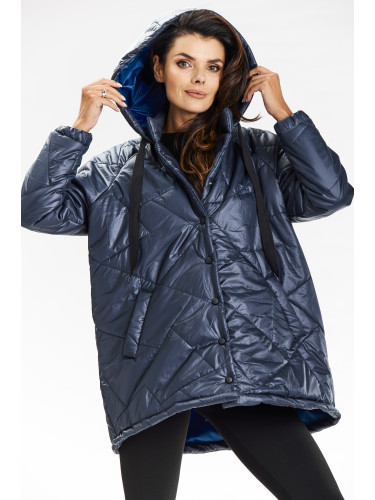 Awama Woman's Jacket A687 Navy Blue