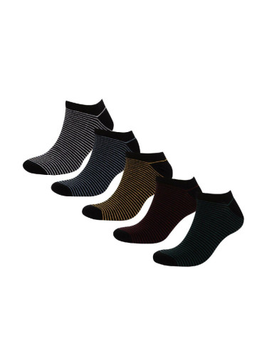 DEFACTO Men's 5-Pack Cotton Ankle Socks