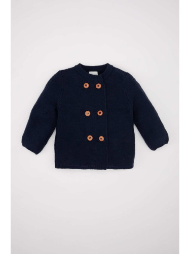 DEFACTO Baby Boy Long Sleeve Buttoned Knitted Cardigan