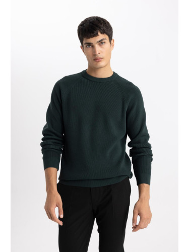 DEFACTO Standard Fit Crew Neck Sweater