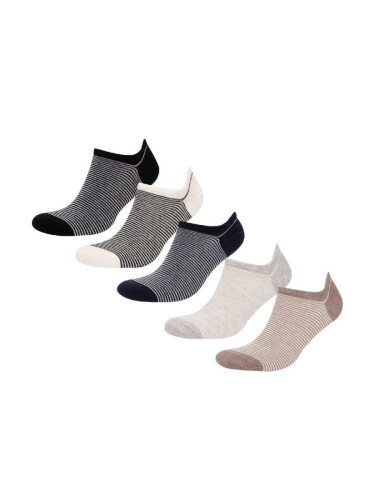 DEFACTO Men's 5-Pack Cotton Sneaker Socks