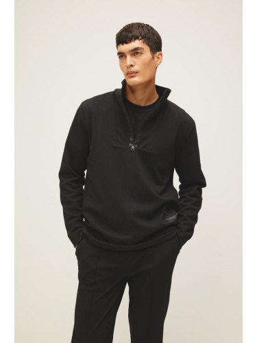 DEFACTO Modern Fit High Collar Half Zipper Sweatshirt