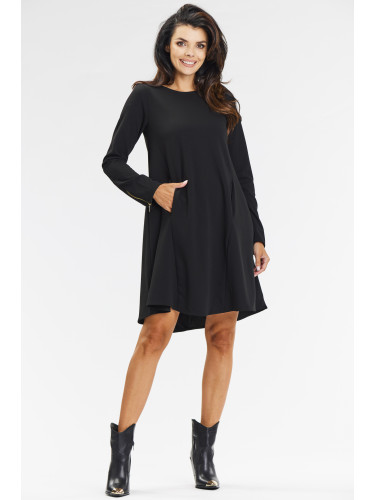 Awama Woman's Dress A661 Black