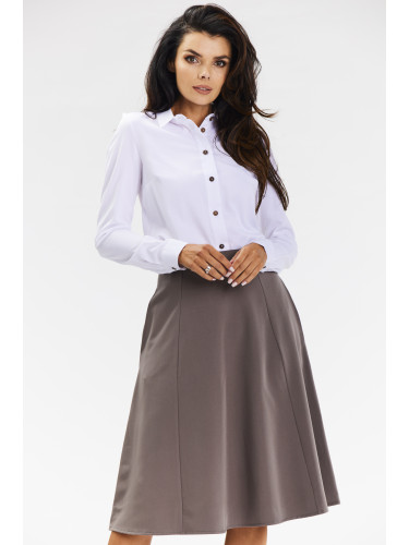 Awama Woman's Skirt A673 Brown
