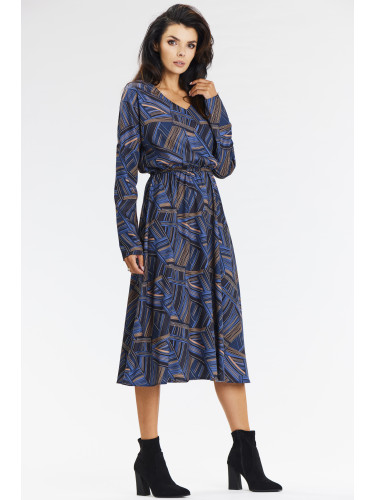 Awama Woman's Dress A666 Blue