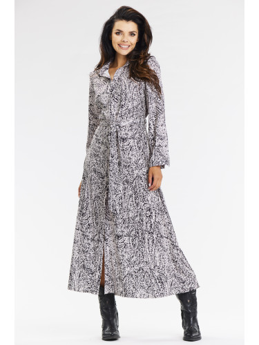 Awama Woman's Dress A665 White/Black