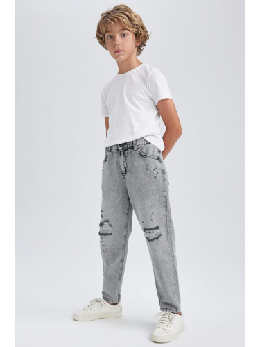 DEFACTO Boy Balloon Fit Ripped Detail Jean Pants