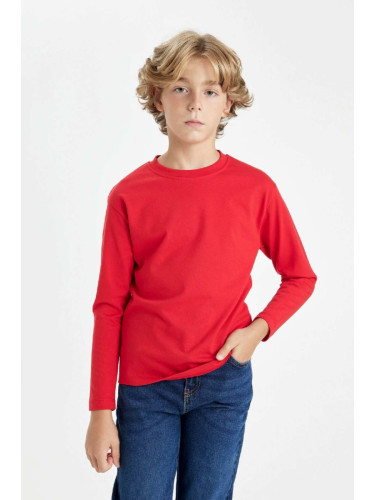 DEFACTO Boy's Crew Neck Long Sleeve School T-Shirt K1686a624au