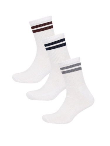 DEFACTO Men's 3-Pack Cotton Ankle Socks