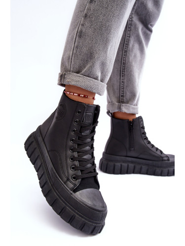 BIG STAR SHOES Кожени маратонки с цип Big Star