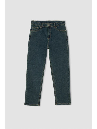 DEFACTO Boy Straight Fit Straight Leg Pocket Jean Trousers