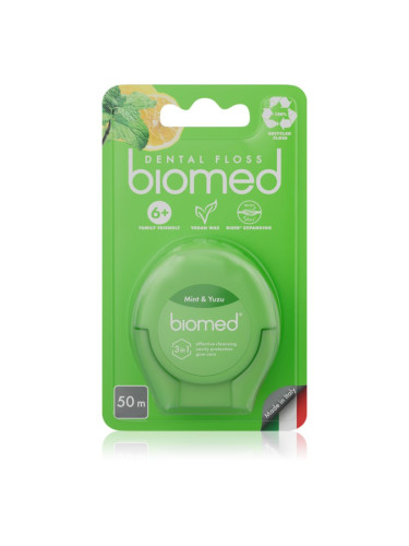 Biomed Dental Floss конец за зъби Mint and Yuzu 50 м