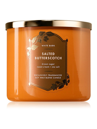 Bath & Body Works Salted Butterscotch ароматна свещ 411 гр.