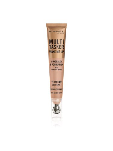 Rimmel Multi-Tasker Wake Me Up грим и коректор за озаряване на лицето цвят 45 Classic Ivory 20 мл.