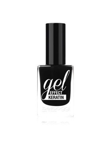 bellaoggi Gel Effect Keratin Nail Polish лак за нокти цвят Black To Gold 10 мл.