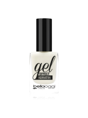 bellaoggi Gel Effect Keratin Nail Polish лак за нокти цвят Milky White 10 мл.