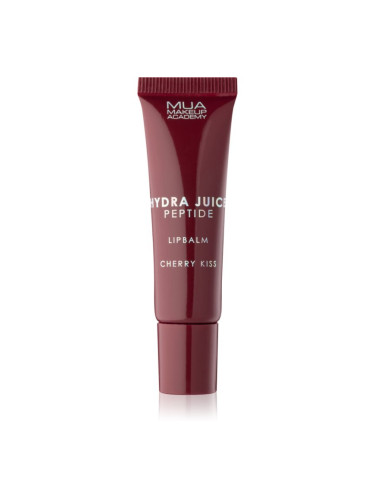 MUA Makeup Academy Hydra Juice Peptide Lip Balm хидратиращ балсам за устни за блясък аромати Cherry Kiss 10 мл.