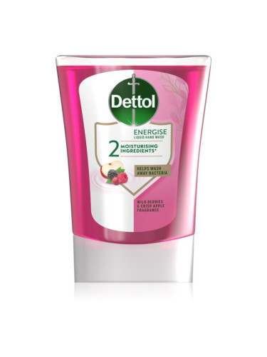 Dettol Energise Liquid Hand Wash Wild Berries & Crisp Apple пълнител за безконтактен дозатор за сапун 250 мл.