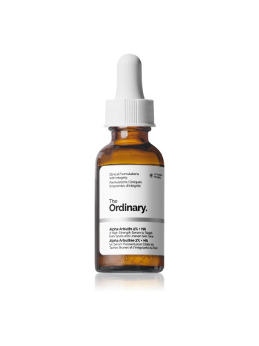 The Ordinary Alpha Arbutin 2% + HA озаряващ серум за лице с хиалуронова киселина 30 мл.