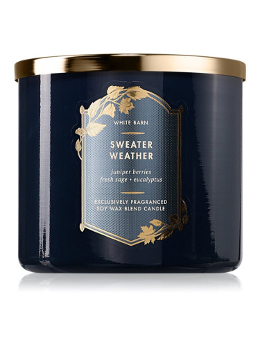 Bath & Body Works Sweater Weather ароматна свещ 411 гр.